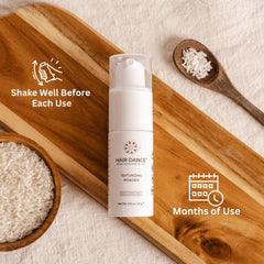 Hair Dance volumizing powder packaging emphasizes brand identity and eco-friendly materials.