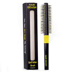 Hair Dough Quiff Roller Round Brush Small back view enables smooth detangling on thick hair.