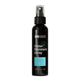 Hair Illusion water-resistant spray bottle shows rain-ready styling for outdoor looks.