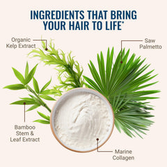 Hair La Vie capsules spilling into hand show easy daily use