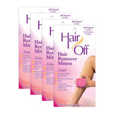 Hair Off mitten closeup exfoliation for smoother skin and touch-up results