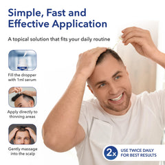 Hair Regen 6-pack packaging illustrating six-month supply for consistent use.