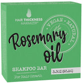 Hair Thickness Maximizer rosemary shampoo bar packaging shows zero-plastic, eco-friendly design.
