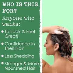 USA-made label signals quality for Hair Thickness Maximizer rosemary shampoo bar.