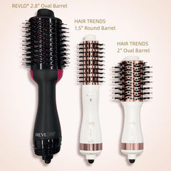 Hair trends brush head detail with 2.8-inch bristles for faster blowouts