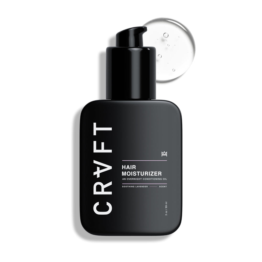 Hair Craft Co. CRVFT leave-in conditioner bottle delivers lightweight hydration for daily styling.