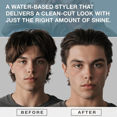 Hair Craft Co CRVFT Pomade hand-apply demonstrates easy application on slightly damp hair