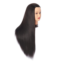 Hairingrid synthetic fiber hair closeup shows high-temp fiber suitable for styling practice