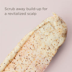 Hairitage Restart Button scrubbing-process motion showcases refreshing scalp massage benefit.