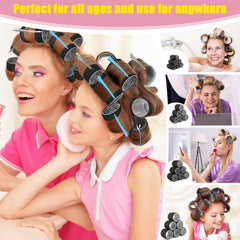 HAKINBOT foldable comb image shows precise sectioning before styling and easy storage.