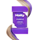 Hally Hair Shade Stix Purple Twirl top application for quick color streaks