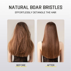 HALOVIDA hair brush features scalp massage with a flexible cushion.