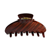 Hana Mia burgundy hair clip with glossy finish for secure, no-slip hold.
