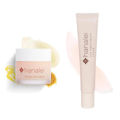 Hanalei Lip Care Duo sugar-scrub-jar close-up for exfoliation and smoother lips