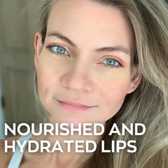 Hanalei Shea Butter cream texture demonstrating rich, protective lip hydration.