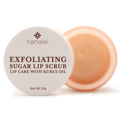 Hanalei Sugar Lip Scrub packaging shown for convenient daily use and hydration