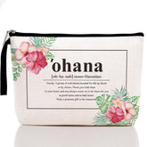 Hanamiya Na Hawaii gifts cosmetic bag front print with tropical design for travel