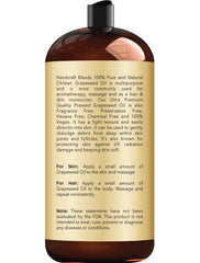 Handcraft Blends grapeseed oil pour shows light, fast-absorbing texture for daily use