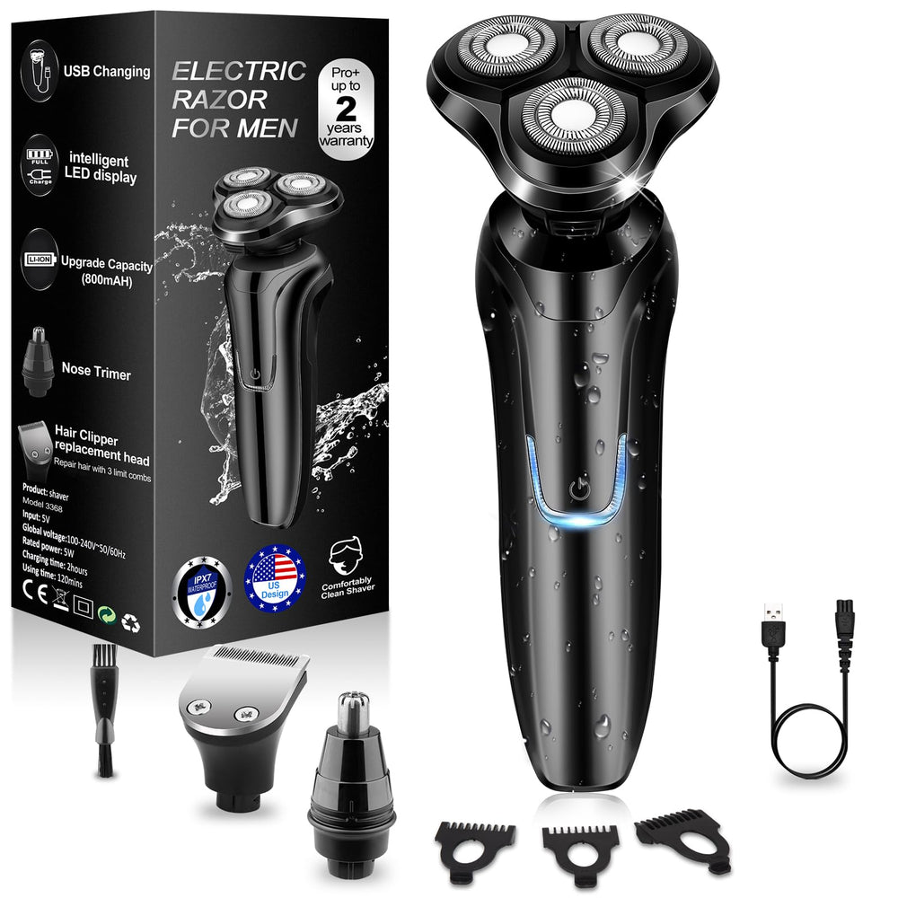 Handsomeface electric razor 4D floating heads delivering precise contouring
