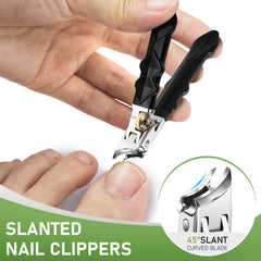 HANDWENG ultra-sharp stainless-steel blade enables smooth, snag-free nail trims.