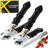 HANDWENG toenail clippers with wide jaw opening enable effortless trimming of thick nails.