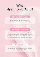 Hanskin Hyaluron Moisture Cream ingredient highlight hyaluronic acid and ceramide complex for plump skin