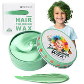 Hansuby temporary green hair color wax packaging and jar for easy home styling