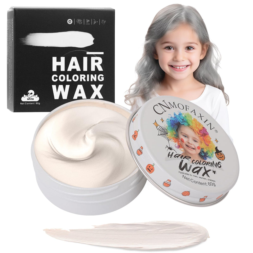 Hansuby silver white hair color wax packaging for quick at-home styling