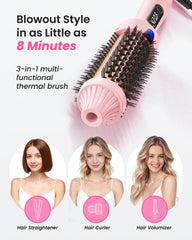 Haokoo negative ions help reduce frizz for sleek styling.