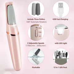 Haootadiy 12-in-1 pedicure tools highlighting versatility for foot care