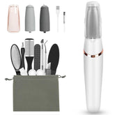 Haootadiy electric foot callus remover kit in storage bag for at-home pedicures.
