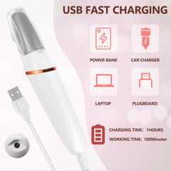 Haootadiy USB charging cable shown with the foot care tool.
