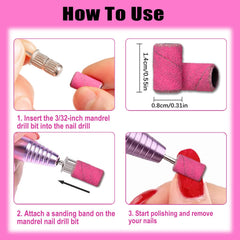 Haozher nail drill-bits-organizer keeps tools tidy in salon or home use.