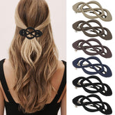 Hapdoo 6PCS French barrettes collection secures chic updos with durable grip.