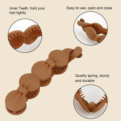 Hapdoo banana clip set bun-hold provides sleek updo stability.