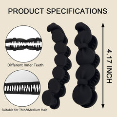 Hapdoo banana clip set half-ponytail style adds balance and easy day-to-day looks.