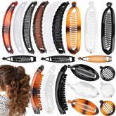 Hapdoo banana clips 21-piece set large clip for thick hair with secure all-day hold