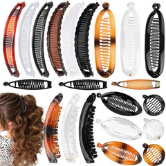 Hapdoo banana clips 21-piece set large clip for thick hair with secure all-day hold