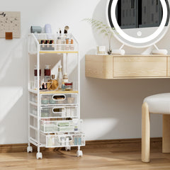 HapiRm makeup organizer removable dividers sort brushes and lip colors neatly.