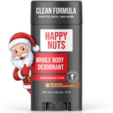 Happy Nuts whole body deodorant Big Wood bottle for all-day odor control