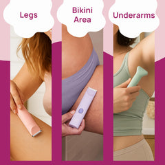 HAPPY CURVES Smoothie 2.0 Bikini Trimmer adjustable guards for customizable trimming