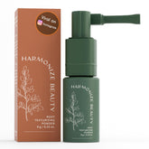 Harmonize Beauty Root Texture Powder packaging shows sleek design for easy storage and quick touch-ups.