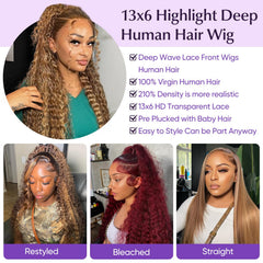 Harmsh 13x6 lace front wig baby hair detail enhances realism