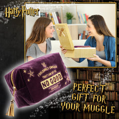 Harry Potter velvet makeup bag dimensions 21x12x9cm suit daily carry