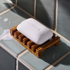 Harry's Stone lather close-up shows rich, creamy suds for gentle cleansing.