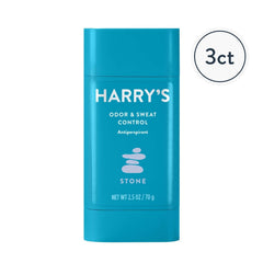 Harry's 3-pack packaging ideal for daily use and travel rotation.
