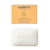Harry's Redwood Scent Bar Soap side view shows rich lather for deeper cleansing.
