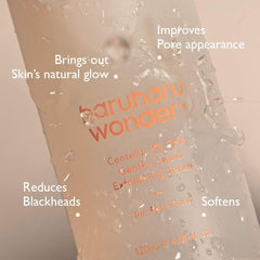 HARUHARU serum with orange fruit water highlighting vitamin C for radiant glow.
