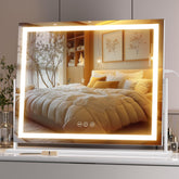 Hasipu vanity mirror front view with clean white frame for daytime makeup