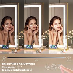 Hasipu mirror supports wall mounting or table top setup for flexible placement